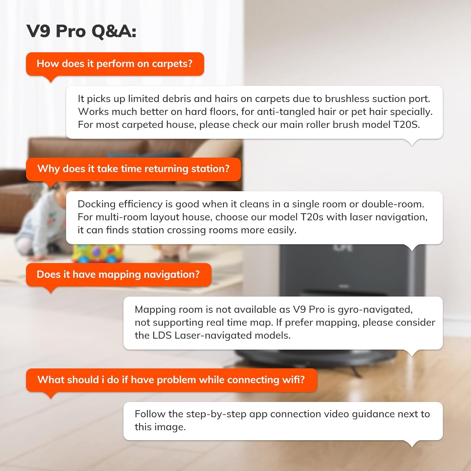 V9 Pro | Self-Empty Robotic Vacuum Cleaner